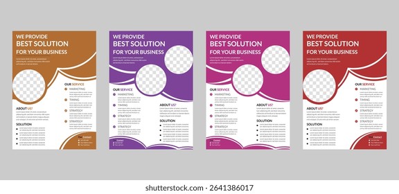 Creative corporate multipurpose minimal official business advertising magazine poster flyer with creative corporate trendy geometric shape template print design.
