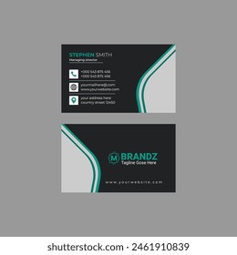 Creative corporate and personal vector business card design