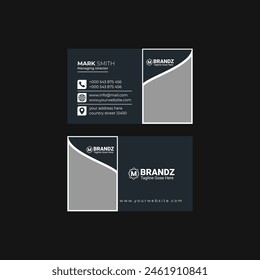 Diseño creativo de tarjetas de visita de Vector personal y corporativo