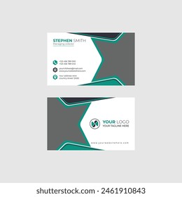 Creative corporate and personal vector business card design