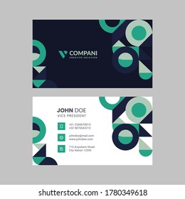 Creative Corporate Professional Business Card Template. Background Template
