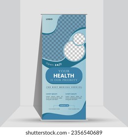 Creative Corporate Roll Up Banner. Your Path to Wellness.