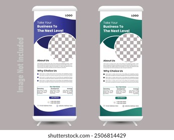 Creative and Corporate Rollup Banner Design Templated.