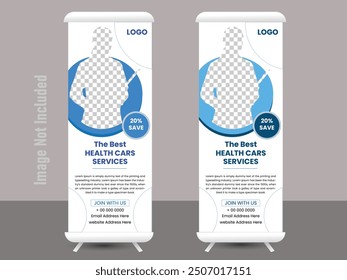 Creative and Corporate Rollup Banner Design Templated.
