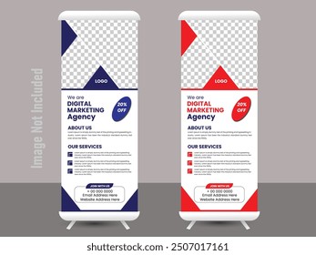 Creative and Corporate Rollup Banner Design Templated.