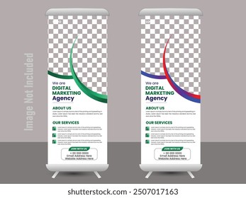 Creative and Corporate Rollup Banner Design Templated.