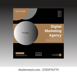 Diseño creativo de Plantilla de publicación de redes sociales corporativas