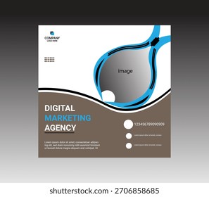 Diseño creativo de redes sociales corporativas Plantilla moderna