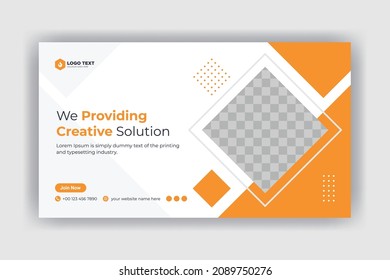 Creative Corporate Social Media Cover, Web Banner, And Video Thumbnail Template