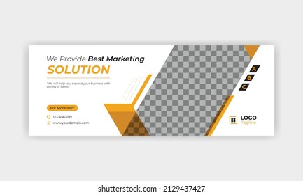 Creative and corporate social media cover for any business, office, or bank