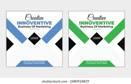 Creative corporate social media post design template