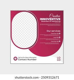 creative corporate social media post design template