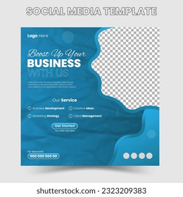 Creative corporate Social media template business agency for digital marketing and business sale promo. furniture or fashion advertising. banner offer. promotional mockup photo vector frame