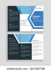 Creative corporate trifold brochure design and trifold flyer template