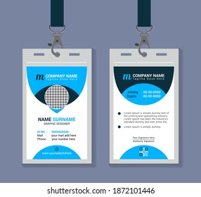 creative corporate vector id card design