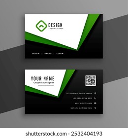 creative corporate visiting card layout for business branding vector