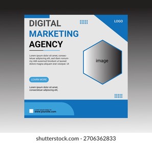 creative corporte socail media post design modern template