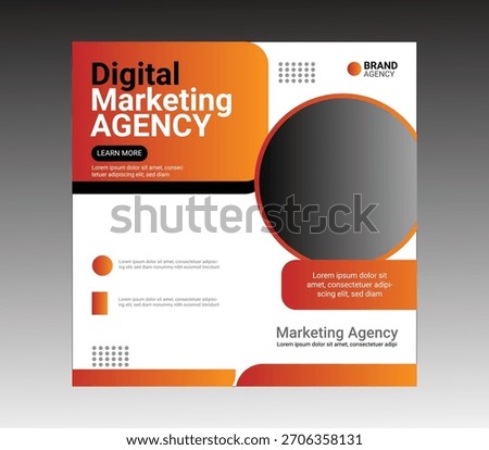 creative corporte socail media post design modern template