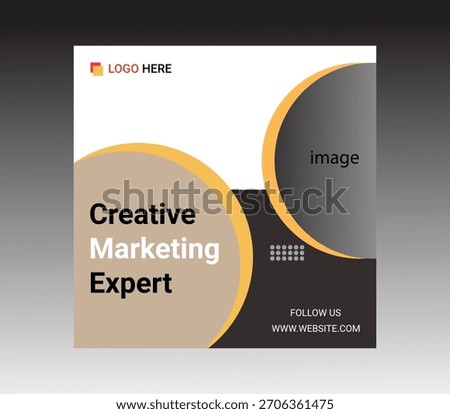 creative corporte socail media post design modern template