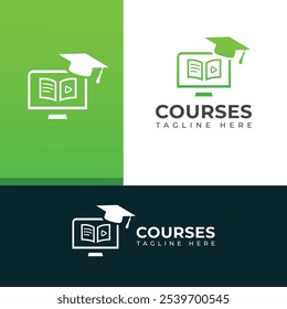 Creative Course vector logo design 