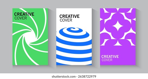 creative cover banner and flayer background. Simple soft light backdrop on blue, purple, green, white, and yellow. Minimalist style cover template design for poster, social post and cover book.	