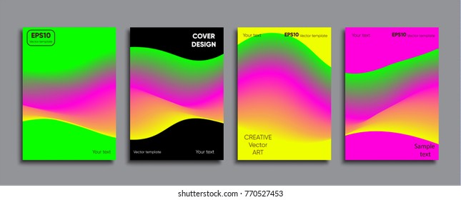 Creative cover. Colored cover design.