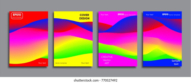 Creative cover. Colored cover design.