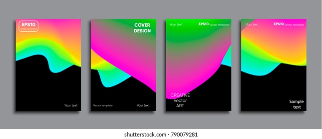 Creative cover. Colorful abstract cover design.