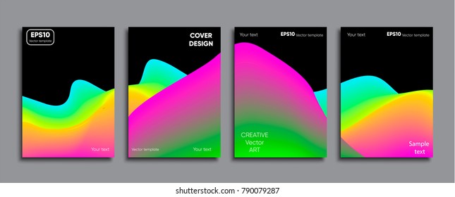 Creative cover. Colorful abstract cover design.