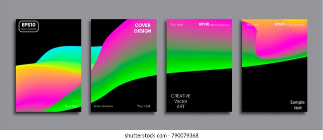 Creative cover. Colorful abstract cover design.