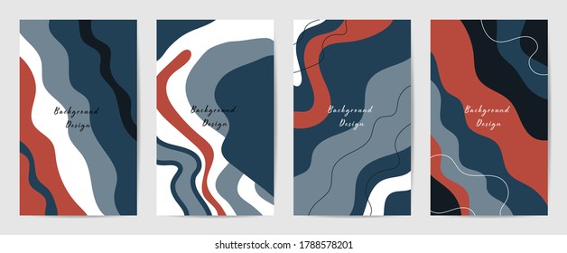 Creative cover design background. Social media banner template. Editable mockup for stories, post, blog, sale and promotion. Abstract modern coloured shapes, line arts.