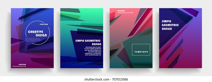 Creative cover design. Business abstract vector template