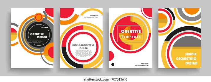 Creative cover design. Business abstract vector template