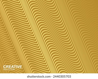 Diseño creativo de la cubierta. Gradiente de semitonos fresco. Futura plantilla geométrica. Fondo de líneas de onda de lujo.