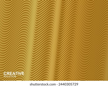 Diseño creativo de la cubierta. Gradiente de semitonos fresco. Futura plantilla geométrica. Fondo de líneas de onda de lujo.