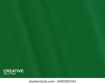 Diseño creativo de la cubierta. Gradiente de semitonos fresco. Futura plantilla geométrica. Fondo de líneas de onda de lujo.