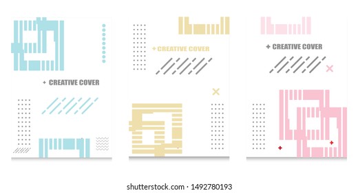 Creative cover design. Geometric background. minimal. can be used for banners, posters, flyer, leaflets, web templates,