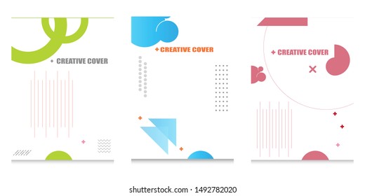 Creative cover design. Geometric background. minimal. can be used for banners, posters, flyer, leaflets, web templates,