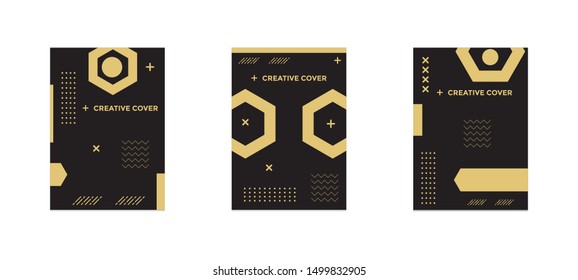 Creative cover design in Geometric style. minimal. can be used for backgrounds, banners, posters, leaflets, leaflets, web templates,