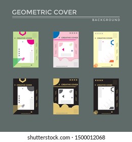 Creative cover design in Geometric style. minimal. can be used for backgrounds, banners, posters, leaflets, leaflets, web templates,