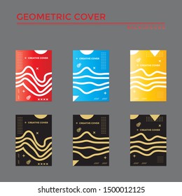 Creative cover design in Geometric style. minimal. can be used for backgrounds, banners, posters, leaflets, leaflets, web templates,