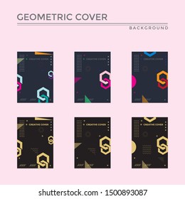 Creative cover design in Geometric style. minimal. can be used for backgrounds, banners, posters, leaflets, leaflets, web templates,