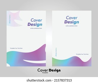 Estilo de degradado de diseño de portada creativa