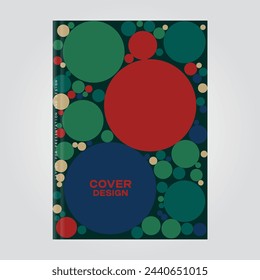 Diseño de portada creativa para presentaciones, estilo plano moderno, plantilla para seminarios y exposiciones
