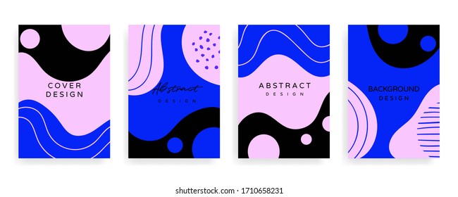 creative cover design. Social media banner template. Editable mockup for stories, post, blog, sale and  promotion. Abstract modern coloured shapes, line arts background design for web and mobile app.