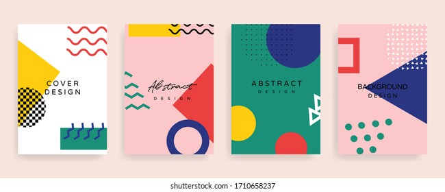 creative cover design. Social media banner template. Editable mockup for stories, post, blog, sale and  promotion. Abstract modern coloured shapes, line arts background design for web and mobile app.