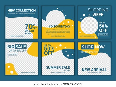 Creative cover design vector for social media posts with photo college. Editable collection backgrounds with abstract design template. Fashion discount sale. Web banner ads for promotion