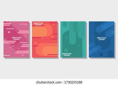 Creative Cover Flat Design - Free Download - Creative Page A4 Size