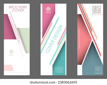 Cubierta creativa en un estilo minimalista con formas geométricas arbitrarias. Diseño de afiches, afiches, pancartas en publicidad, marketing y diseño creativo