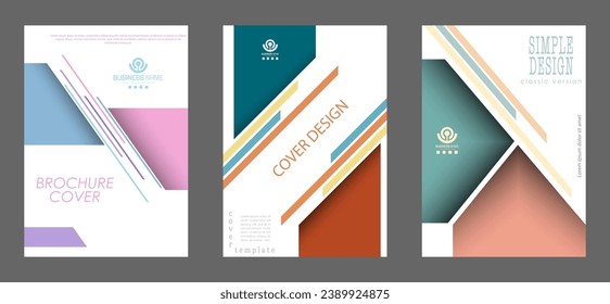 Kreative Abdeckung im minimalistischen Stil mit beliebigen geometrischen Formen. Layout für Poster, Poster, Banner in der Werbung, im Marketing und im kreativen Design